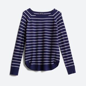 Blue striped sweater